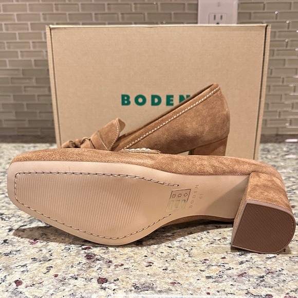 Boden Sol Block Heeled Penny Loafers - Picture 13 of 16